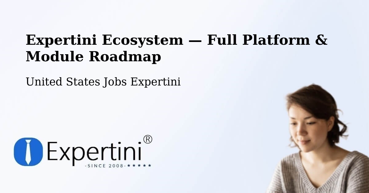 Expertini Ecosystem — Full Platform & Module Roadmap – Blacksburg